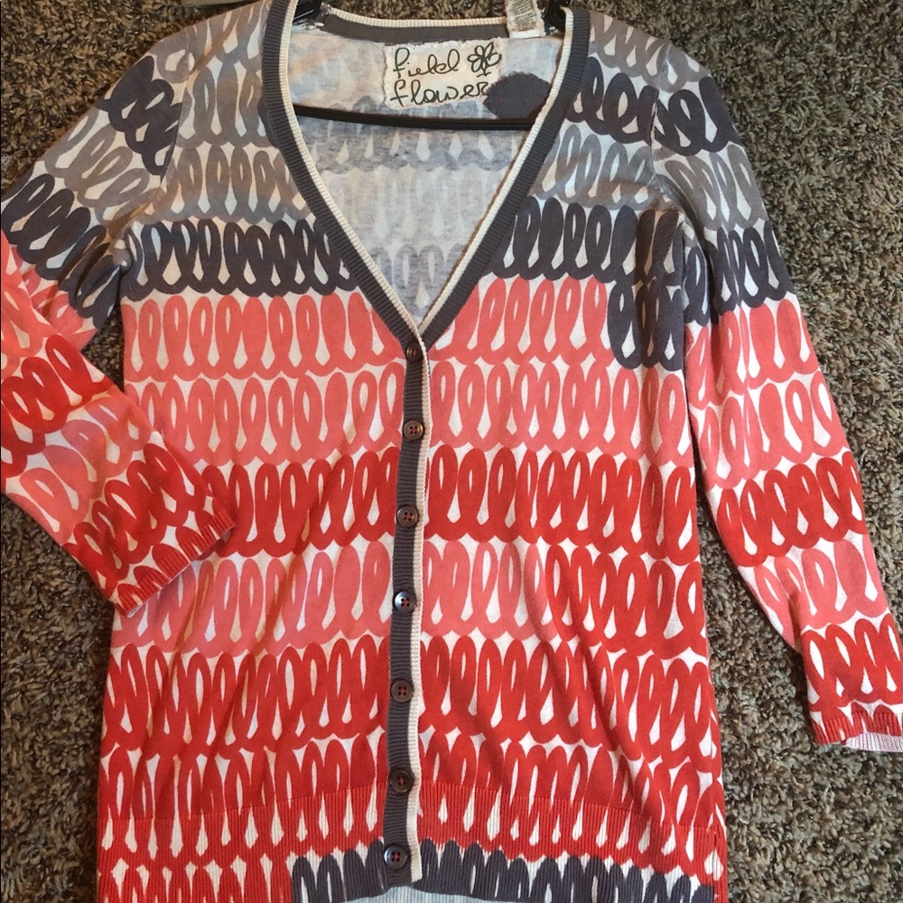 Anthropologie Button Front Cardigan XS